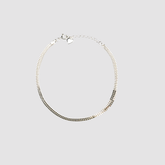 Sterling Silver Block Box Bracelet BlackSugar-Best Online Jewelry Earrings, Necklaces. Fine Korean Fashion Jewelry that Korean Celebrities Wear